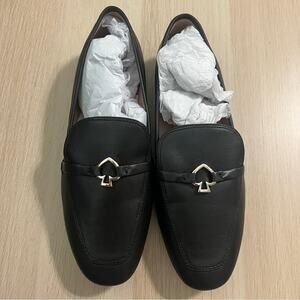 Kate Spade Cape Cod Black Leather Loafers NIB